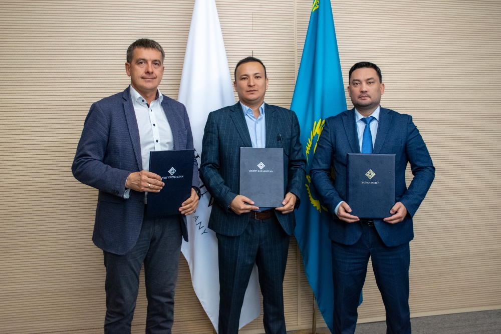 KAZAKH INVEST, Amandus Kahl and Astana Agro Sign Memorandum on Construction of Agro-Industrial Complex in North Kazakhstan Region
